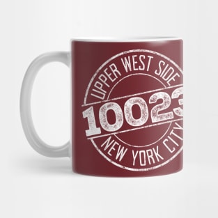 Upper West Side 10023 (White print) Mug